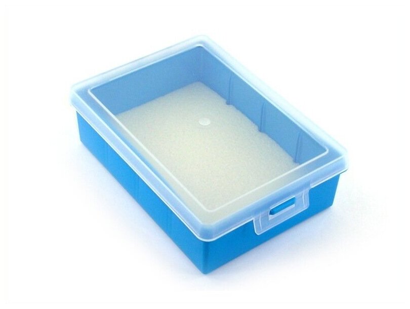 Коробка для приманок PlBOX 1801 (без ячеек изолон 8 мм) 125 х 175 х 50 мм цв. Синий