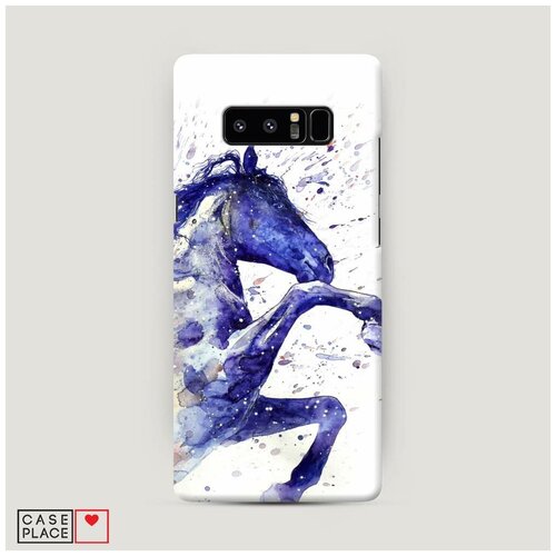 фото Чехол пластиковый samsung galaxy note 8 лошадь брызки краски case place