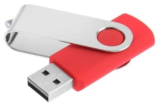 Флешка L 104 R, 16 ГБ, USB2.0, чт до 25 Мб/с, зап до 15 Мб/с, красная