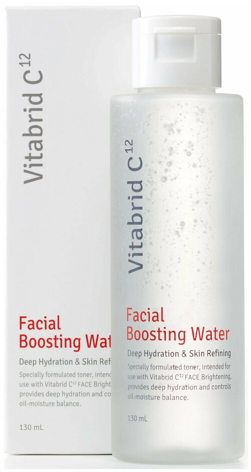 Стимулирующий гиалуроновый тонер для лица Vitabrid C12 Facial Boosting Water