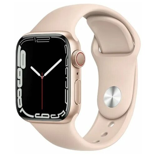 Умные часы SMART WATCH M16 mini 2021 38мм Золотистые с полноразмерным экраном и активным колесиком 129900₽