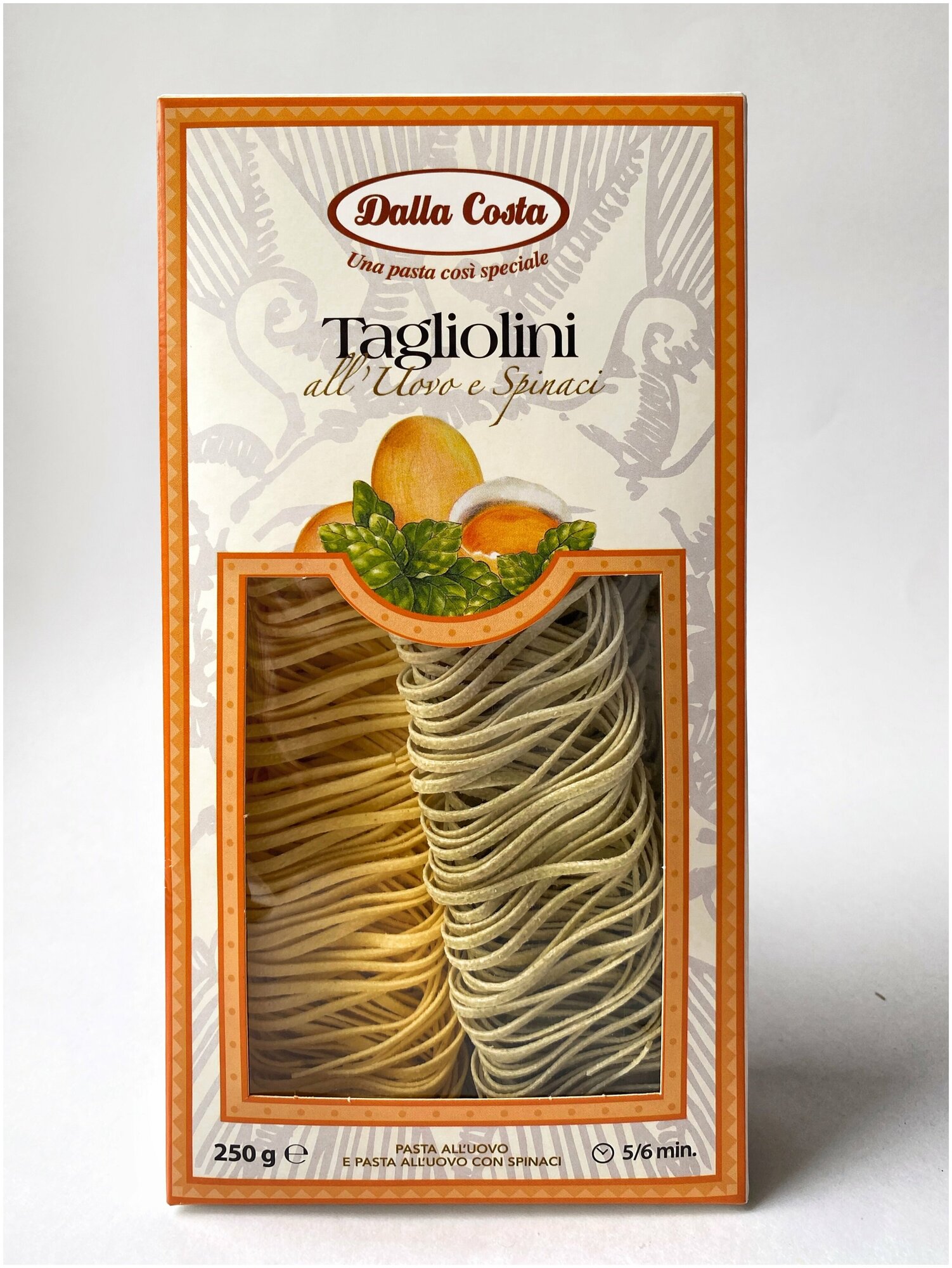 Dalla Costa Тальолини с яйцом и шпинатом, 250 г - фотография № 2