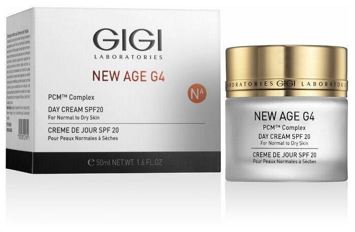 GIGI Дневной крем омолаживающий NEW AGE G4 Day cream SPF 20 PCM™, 50 мл