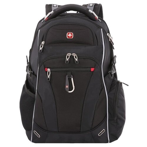 фото Swissgear рюкзак swissgear, scansmart 15", чёрный/красный, полиэстер 900d/добби, 34x22x46 см, 34 л