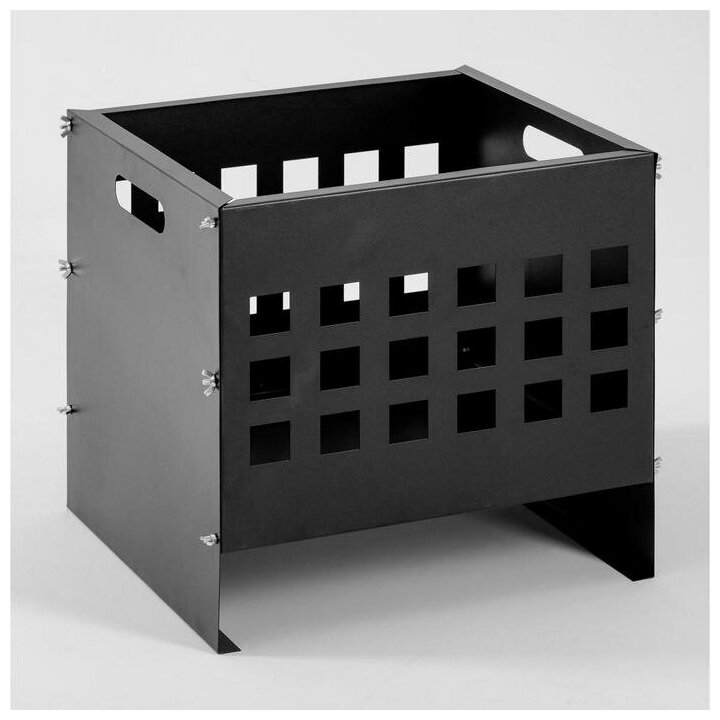 Очаг для костра Firewood Cube 40x40 см, сталь - фотография № 3