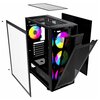 Фото #3 Корпус Powercase Alisio X4B, Tempered Glass, 4x 120mm 5-color fan, чёрный, ATX (CAXB-L4)