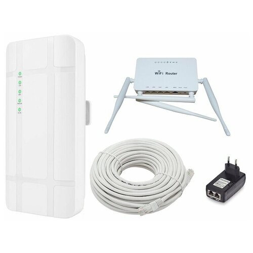 комплект 3g 4g wi fi zte mf79u роутер zbt we 1626 Уличный (outdoor) роутер 3G/4G LTE Cat.4 KuWFi T-QC300K с ZBT 1626 + POE-питание + 20 метров кабель