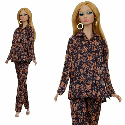 Одежда для куклы 29 см. типа барби пижама 