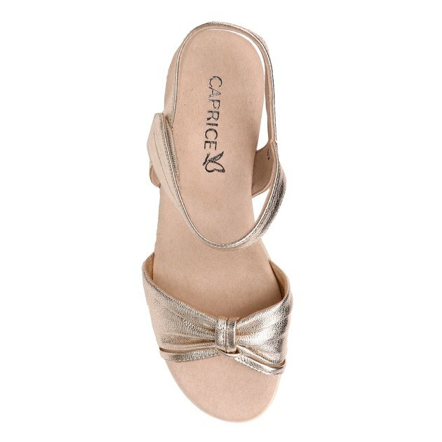 Босоножки Caprice, размер 38, золотой — фото 1