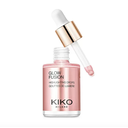 KIKO MILANO Жидкий хайлайтер для лица Glow Fusion Highlighting Drops (01 Platinum Rose)