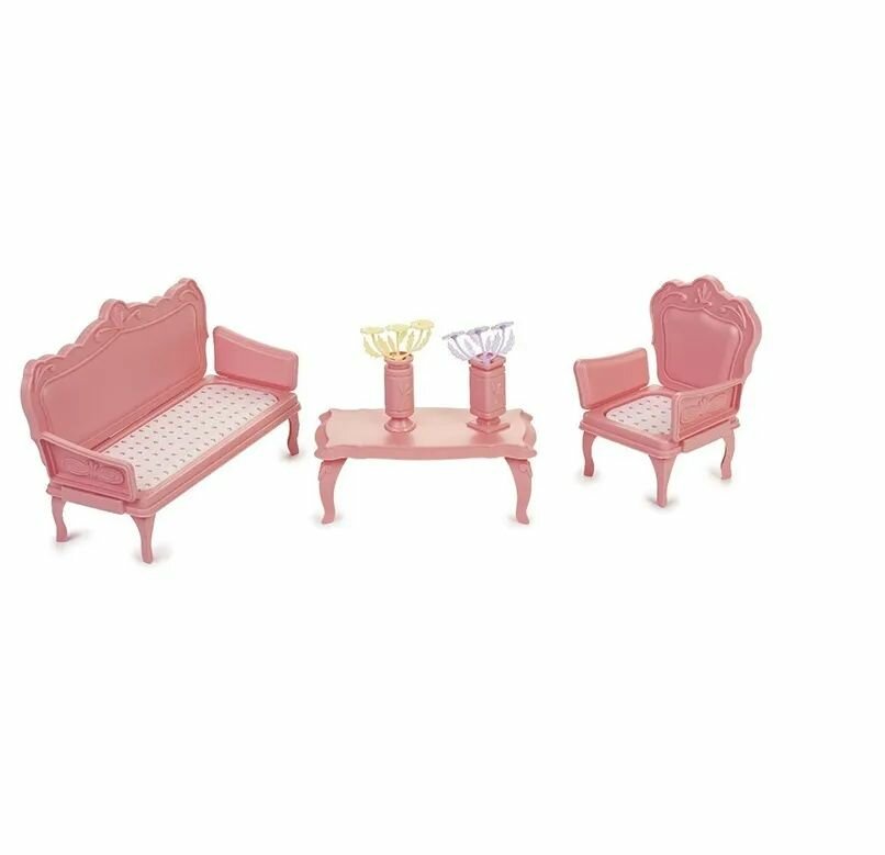 Мебель для кукол Мебель для кукол "Маленькая принцесса" (нежно-розовая) Огонек С-1528