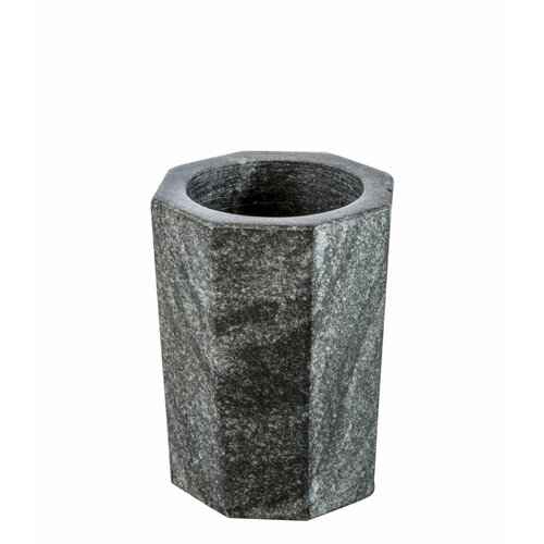 Стакан Cipi, Grigio Impero, размер ø8 - h10 см, материал серый мрамор