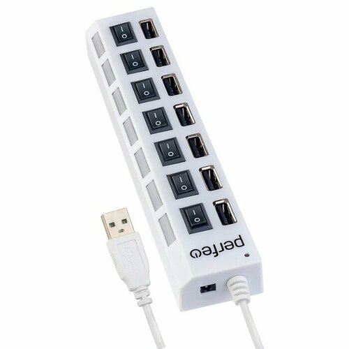 Разветвитель USB Hub Perfeo PF-H033 7 портов USB 20 белый 114000₽