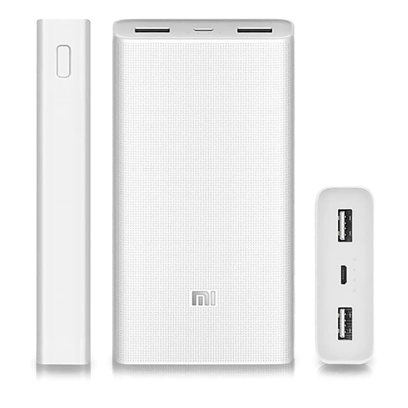 Внешний аккумулятор Xiaomi Mi Power Bank 3, 20000 mAh, белый, упаковка: коробка Xiaomi Mi белый
