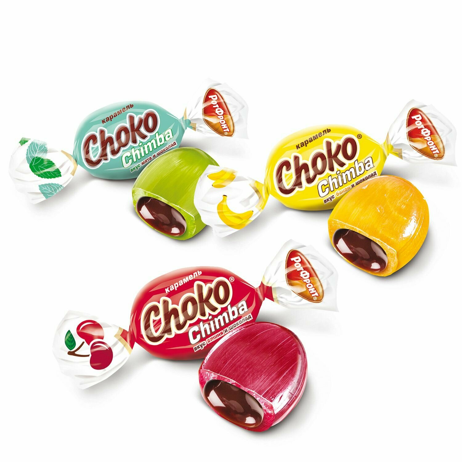 Карамель "Choko Chimba" микс вкусов и шоколада 1000г (Рот Фронт) — фото 1