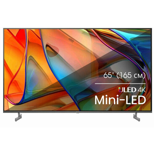 Телевизор LED Hisense 65 65U6KQ темно-серый 4K Ultra HD 60Hz DVB-T DVB-T2 DVB-C DVB-S DVB-S2 USB WiFi Smart TV 7245000₽
