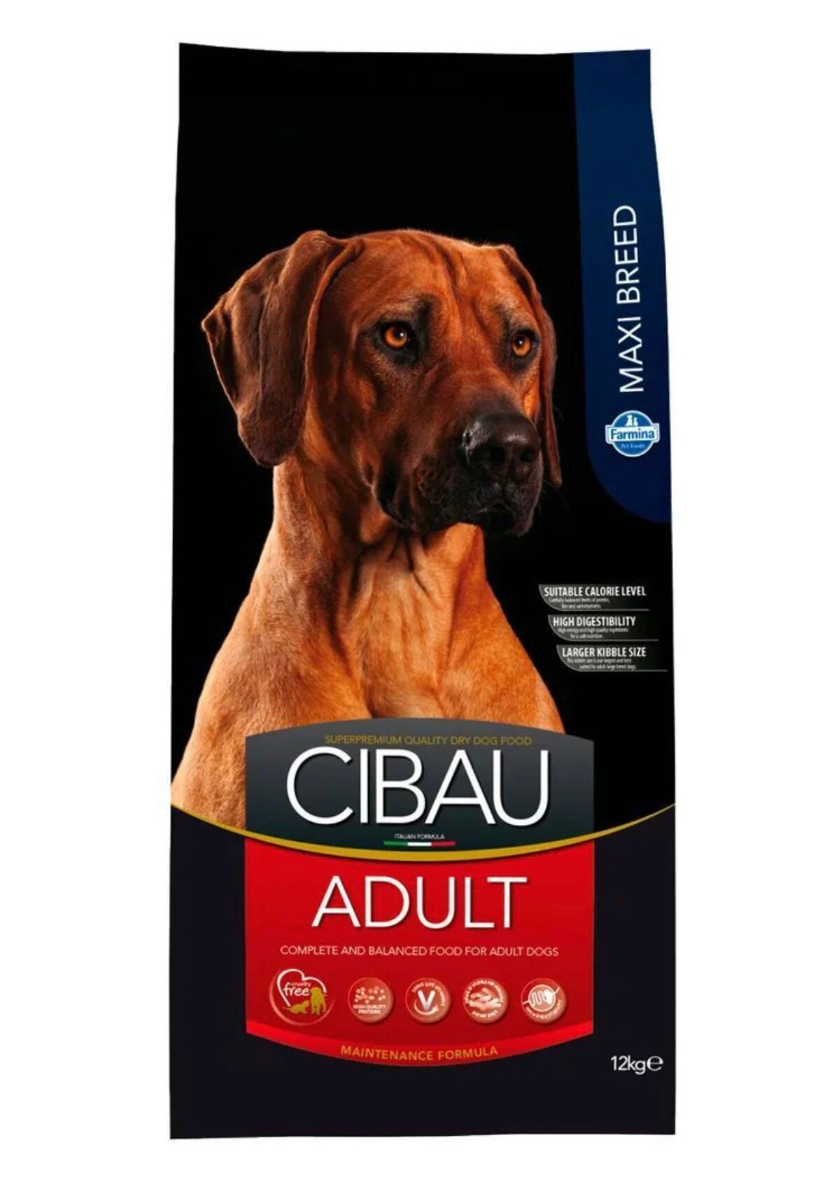 Корм сухой Farmina Cibau Adult Maxi для взрослых собак крупных пород с курицей, 12кг