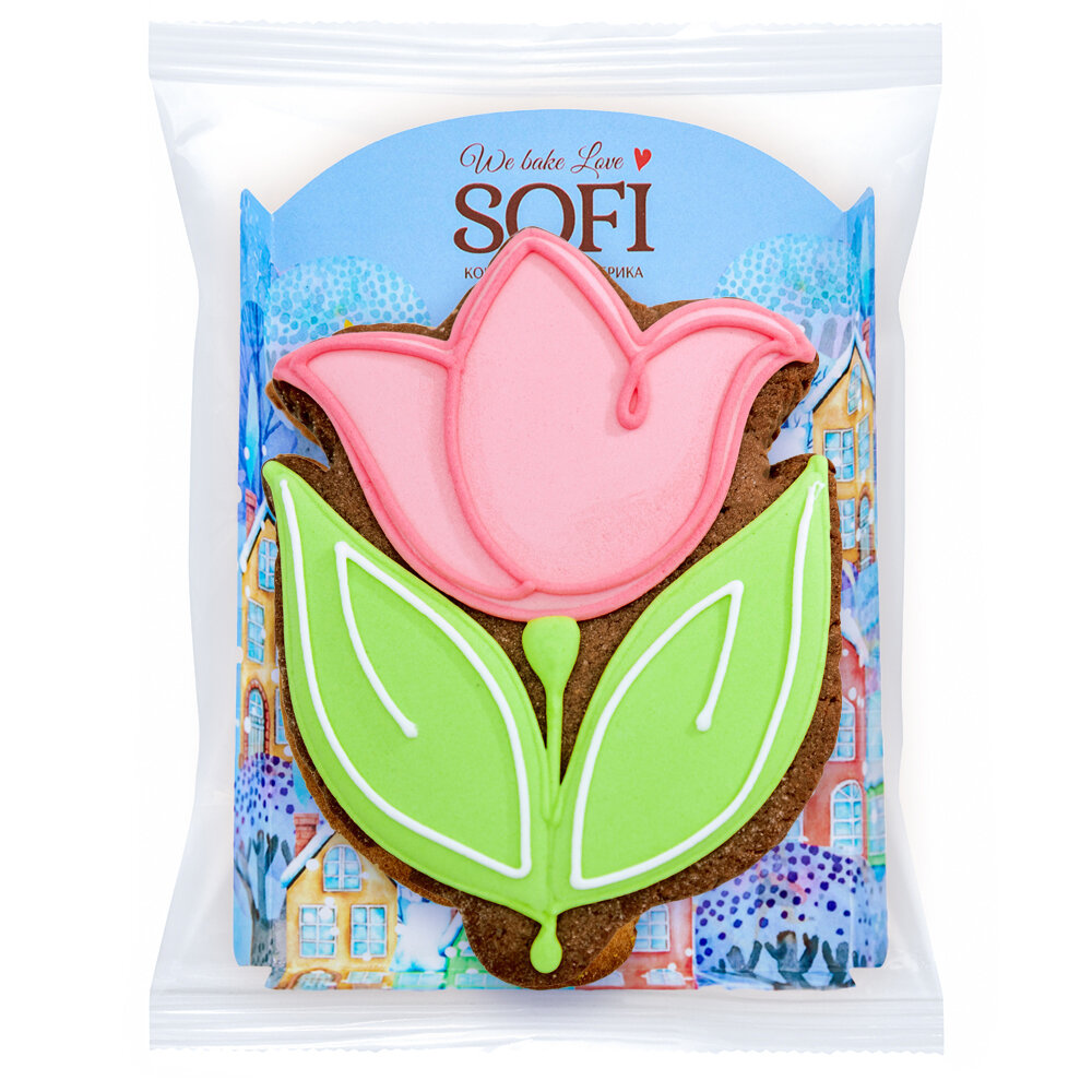 Печенье Пекарня Sofi имбирное Цветы, 60 г - фото №2
