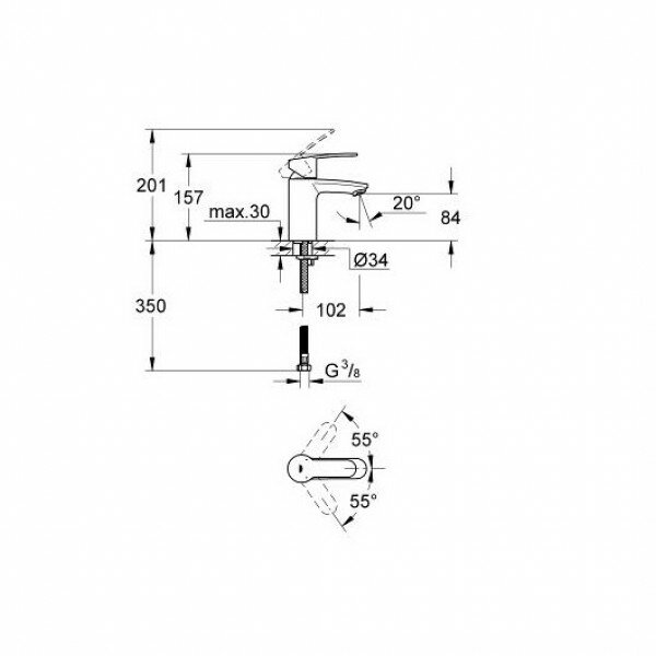 Смеситель для раковины GROHE - фото №20