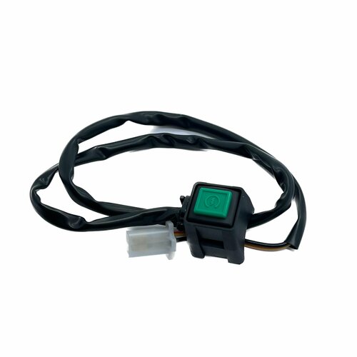 Кнопка стартера с креплением на руль квадратная зеленая SM-PARTS 342₽