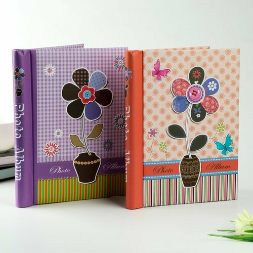 SUI Фотоальбом магнитный 10 листов Цветик-семицветик микс 25х195х25 см 534₽