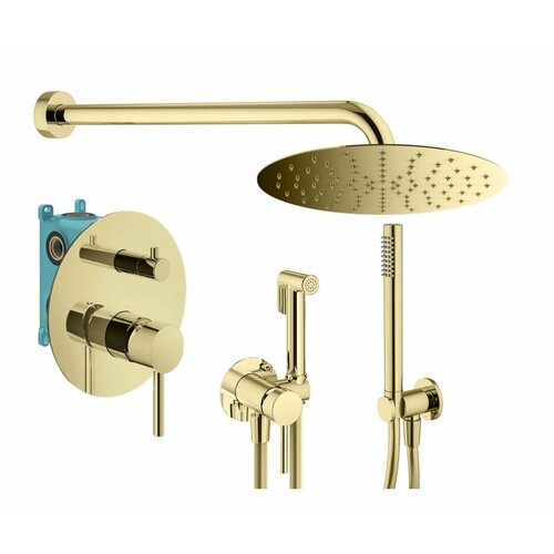 Комплект смесителей для душа Plumberia Selection KITZXO18OR, золото 24К
