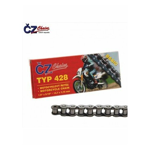 Цепь Для Мототехники CZ Chains арт. 428BASIC-132 цепь для мототехники cz chains арт 520ormx 120