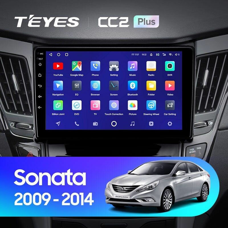 TEYES Магнитола CC2 Plus 4 Gb 9.0" для Hyundai Sonata 6 YF 2009-2014 Вариант комплектации A - Авто без усилителя звука 64 Gb