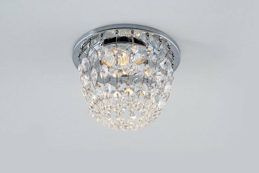 Встраиваемый светильник CRYSTAL SPOT Ambrella light K2075 CH/CL - фото №3