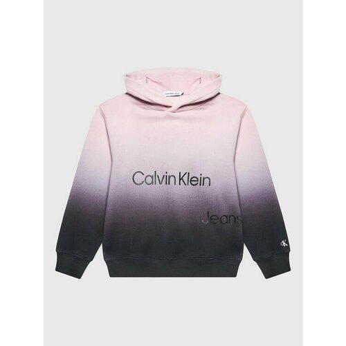 Худи Calvin Klein Jeans, размер 8Y [METY], розовый худи calvin klein силуэт свободный средней длины трикотажное размер l черный