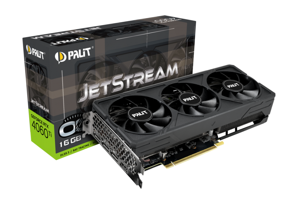 Видеокарта Palit (NE6406TU19T1-1061J) GeForce RTX 4060 TI 16GB JETSTREAM OC