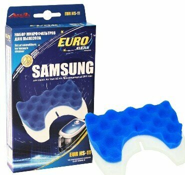 Аксессуары д/пылесосов (EURO CLEAN EUR-HS11 набор микрофильтров для Samsung)