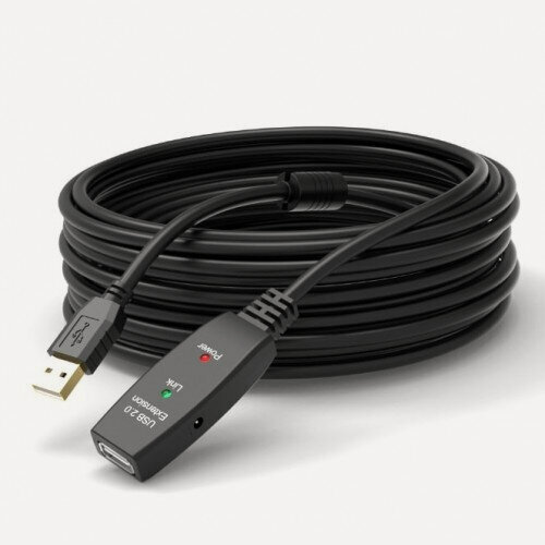Изображение товара Кабель USB Ks-is 2.0 KS-866-15 USB A(M)-USB A(F) активный 15м.