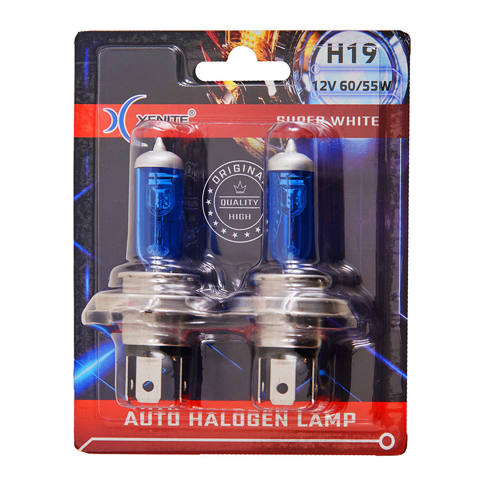 Лампа галогенная XENITE SUPER WHITE 12V H19 60/55W 2 шт 1007150