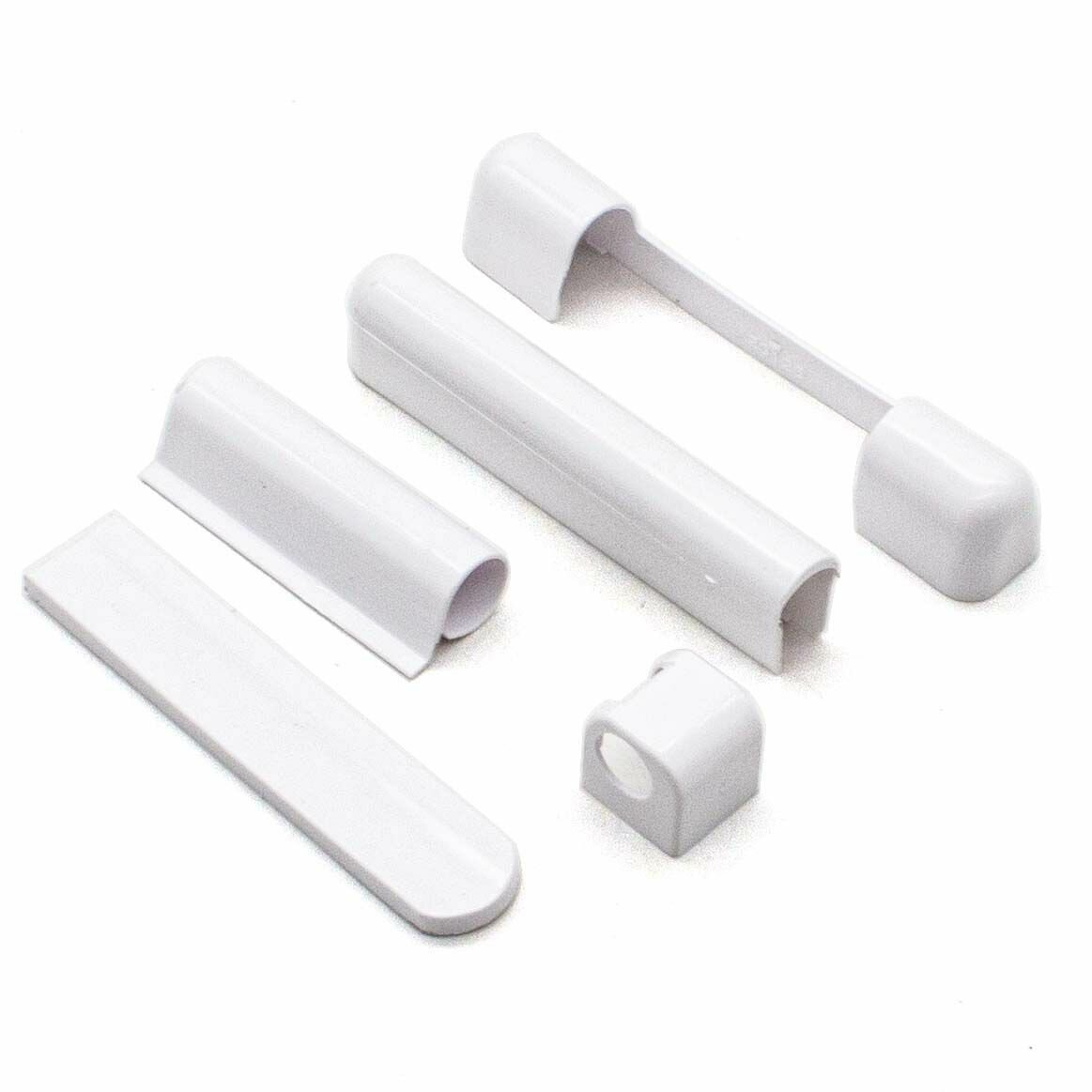 Декоративные накладки Accado на петли окон и дверей белые комплект арт 10300-0000-0-1B