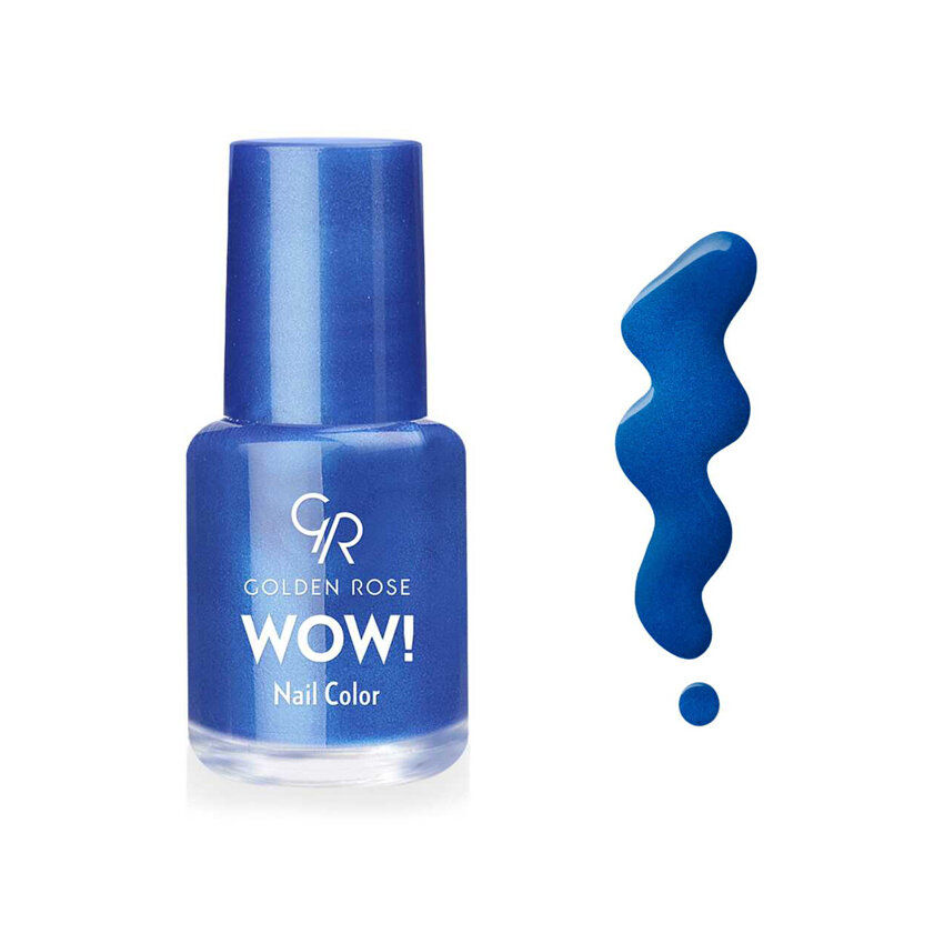 Лак для ногтей Golden Rose "WOW! Nail Color", синий, глянцевый