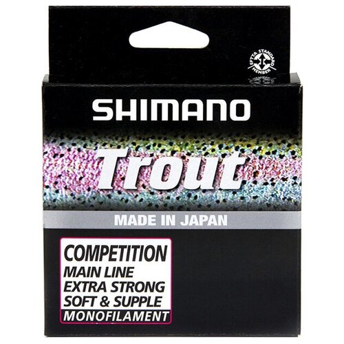 фото Леска shimano trout competition mono 150 м красная 0,12 мм