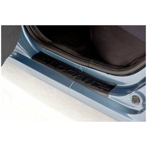 фото Защитные накладки на внутренние пороги дверей renault logan 2004,2005,2006,2007,2008,2009,2010,2011,2012,2013 год русская артель