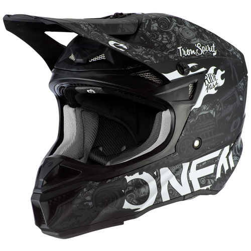 Шлем кроссовый ONEAL 5Series HR, белый/черный, размер XL