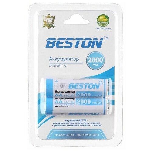 Аккумулятор BESTON AA, 1.2 В, 2000 мАч, NiMH BL2