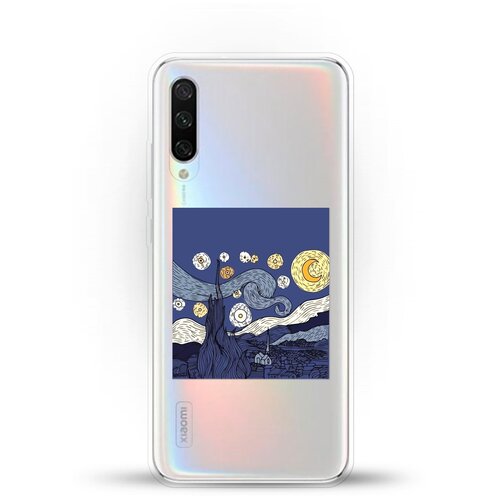 фото Силиконовый чехол ночь на xiaomi mi cc9e andy & paul