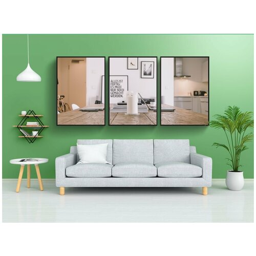 фото Набор модулных постеров для интерьера "стол, свеча, макинтош" 60x90 см. в тубусе, без рамки lotsprints