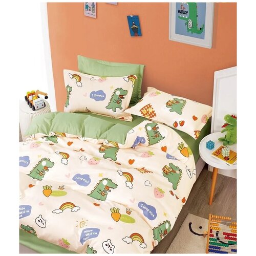 фото Детский комплект постельного белья boris bdt021, сатин, 1,5-спальный, наволочка 50х70