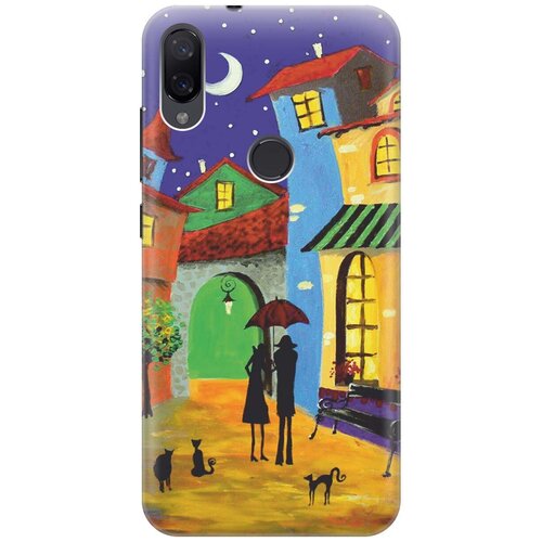 фото Re:pa накладка transparent для xiaomi mi play с принтом "разноцветный город"