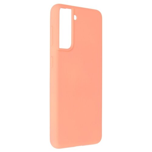 фото Чехол pero для samsung galaxy s21 liquid silicone coral pcls-0037-or