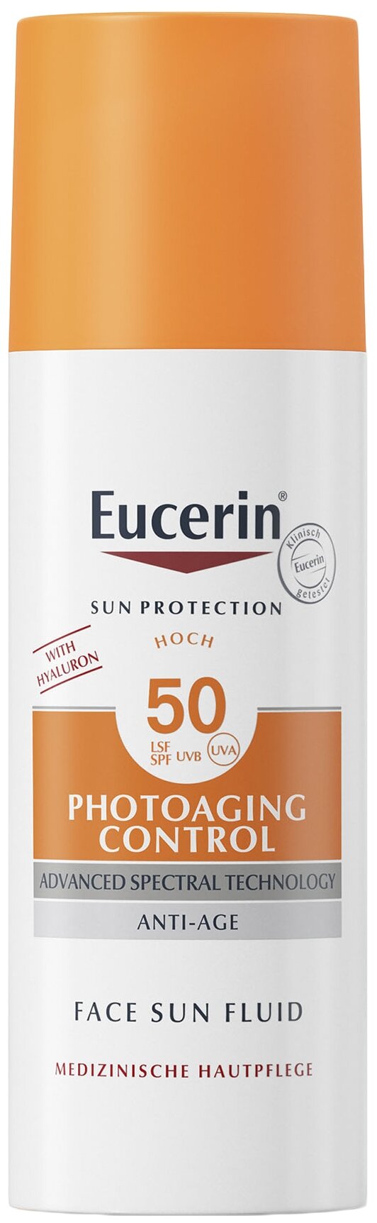 Эуцерин флюид для лица солнцезащитный photoaging control spf50+ 50мл (87934) Байерсдорф - фото №3