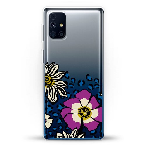 фото Силиконовый чехол цветы с узором на samsung galaxy m31s andy & paul