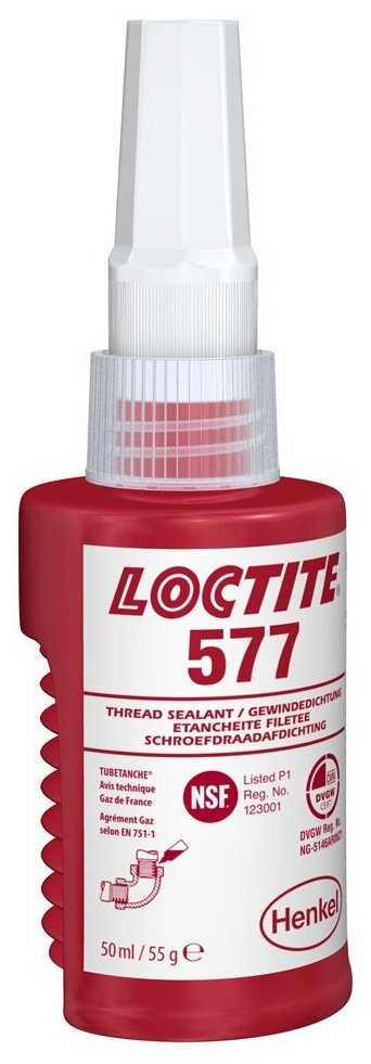 Loctite 577 50мл (уплотнитель резьбовой, гелеобразный для неактивных металлов) original - фотография № 3