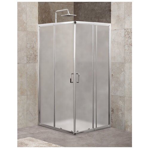 Душевой уголок, BelBagno UNIQUE-A-2-85/100, матовое стекло, хром