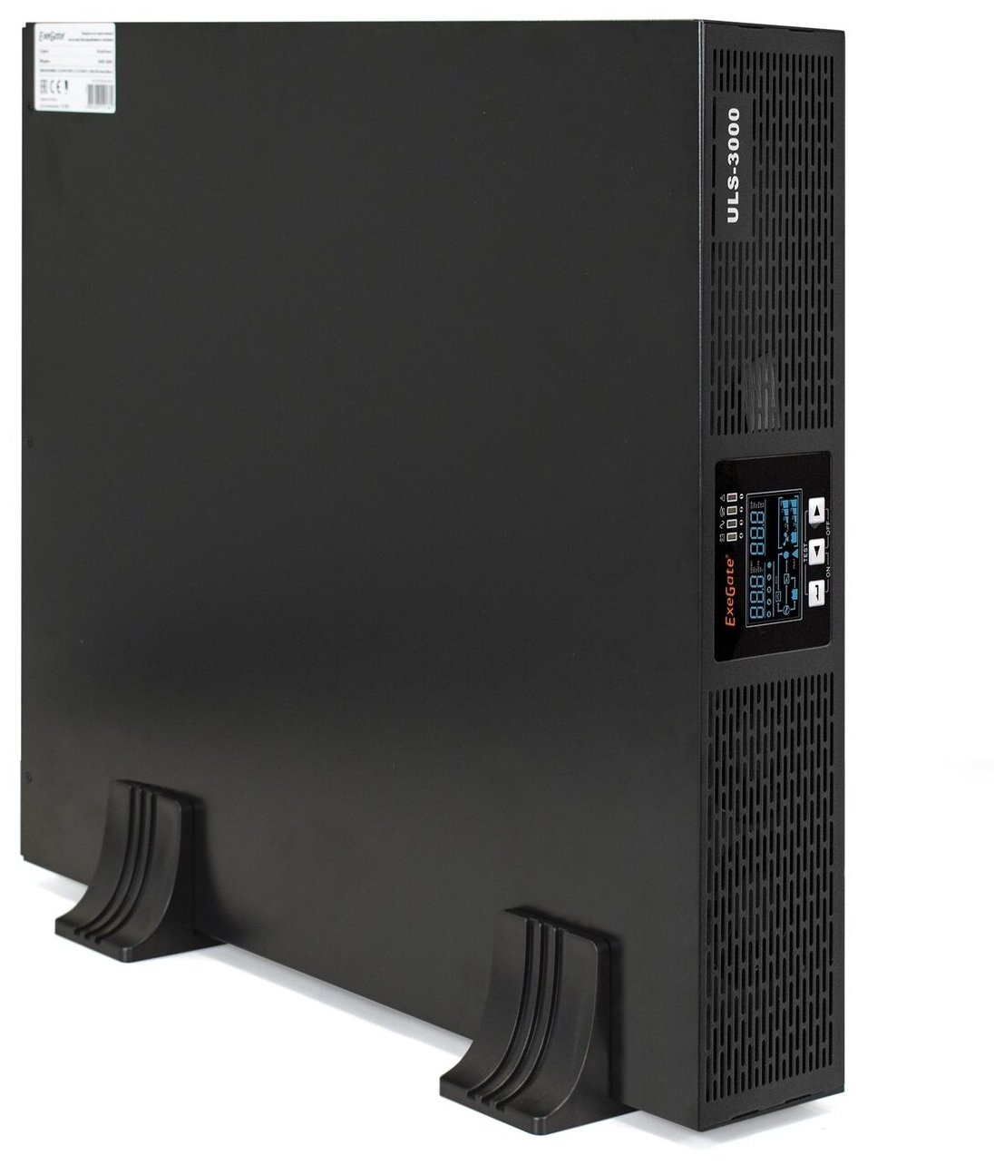 EXEGATE ИБП EP285648RUS ИБП On-line PowerExpert ULS-3000.LCD.AVR.C13.USB.RS232.SNMP.2U <3000VA 3000W, On-Line, PF 1, LCD, 6 IEC-C13, RS232, USB, SNMP-slot, Rackmount 2U Tower, Black>